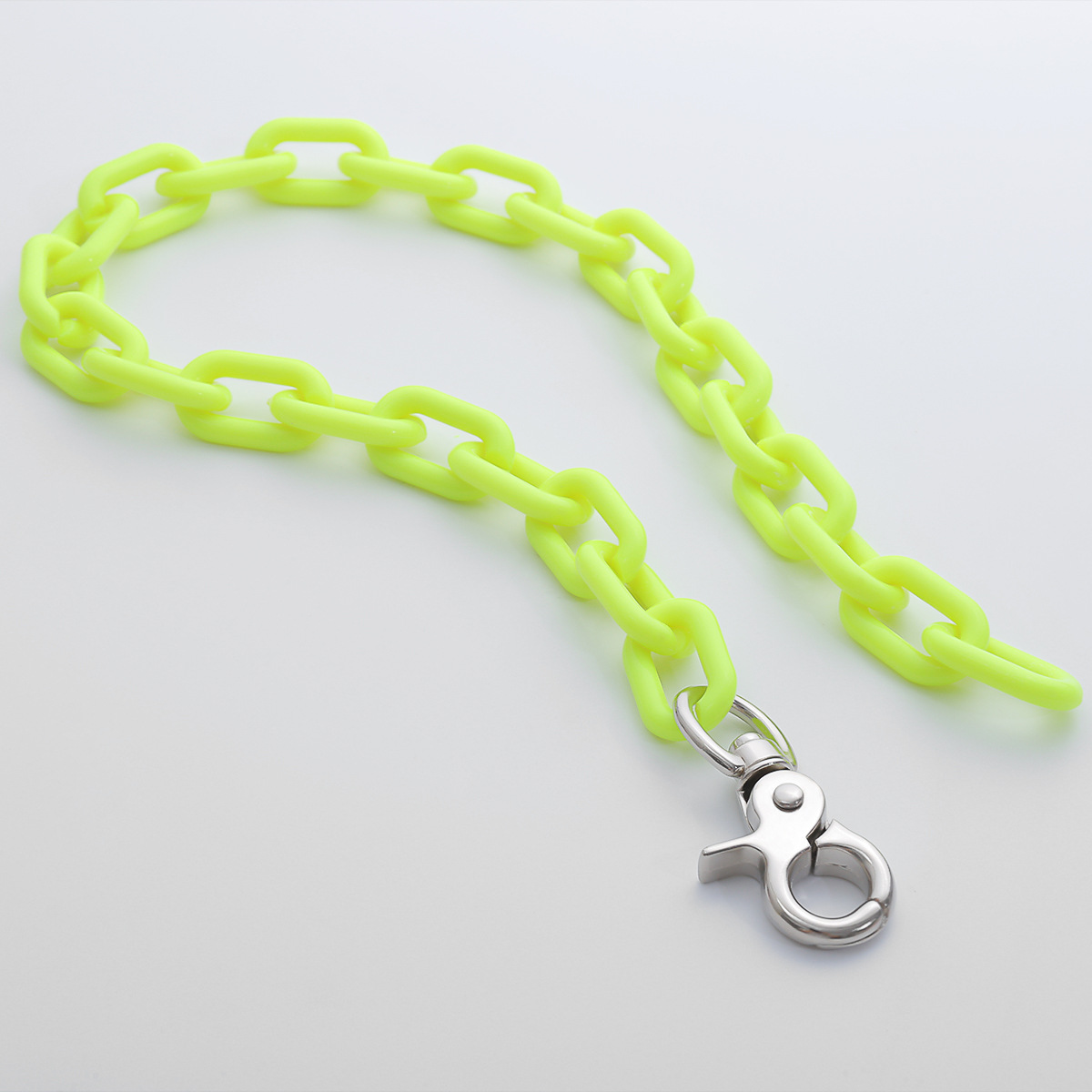 European and American cross-border accessories, personalized tassel adjustable necklaces, women's hip-hop trendy keychains, exaggerated chain necklaces Specification drawing