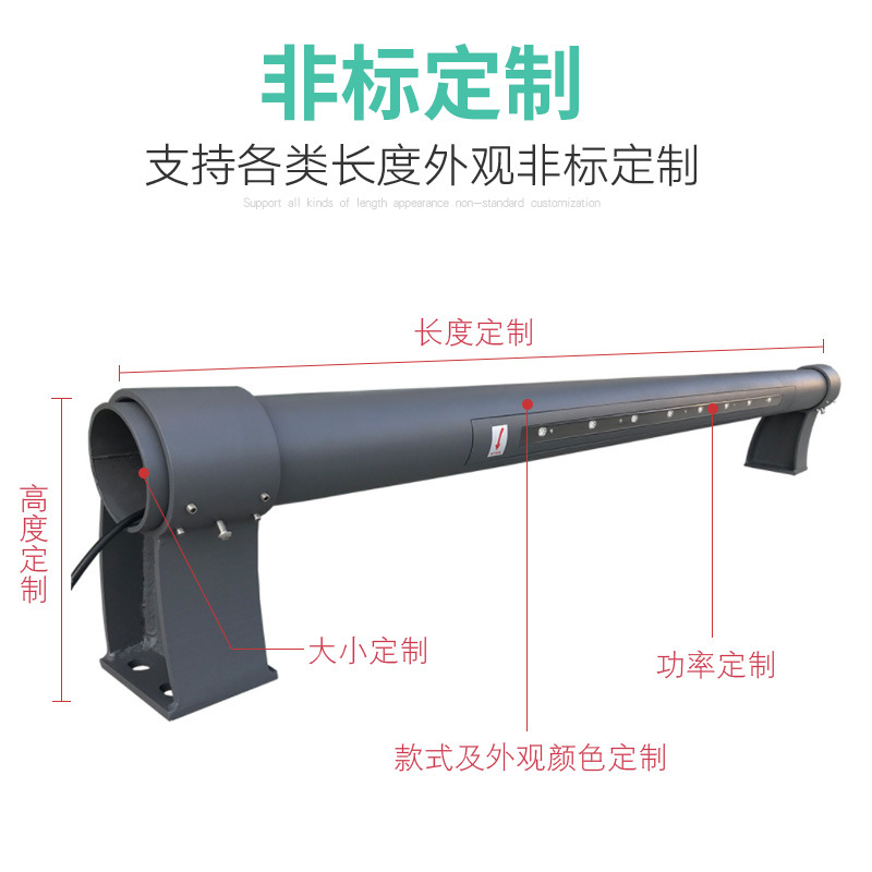 Low-altitude lighting guardrail lamps, elevated tunnel lighting, river channel engineering, outdoor waterproof handrails, double-sided luminous bridge lamps Application Scenario