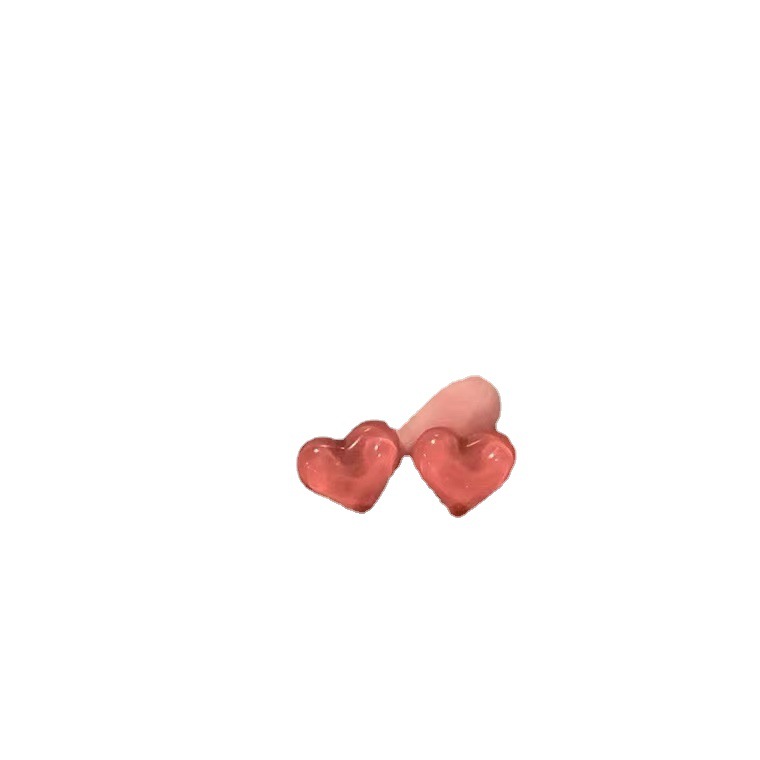 Korean-style silver needle heart-shaped flower earrings, with a unique design sense, sweet and elegant temperament, and a high-end feel, are versatile pearl stud earrings Application Scenario