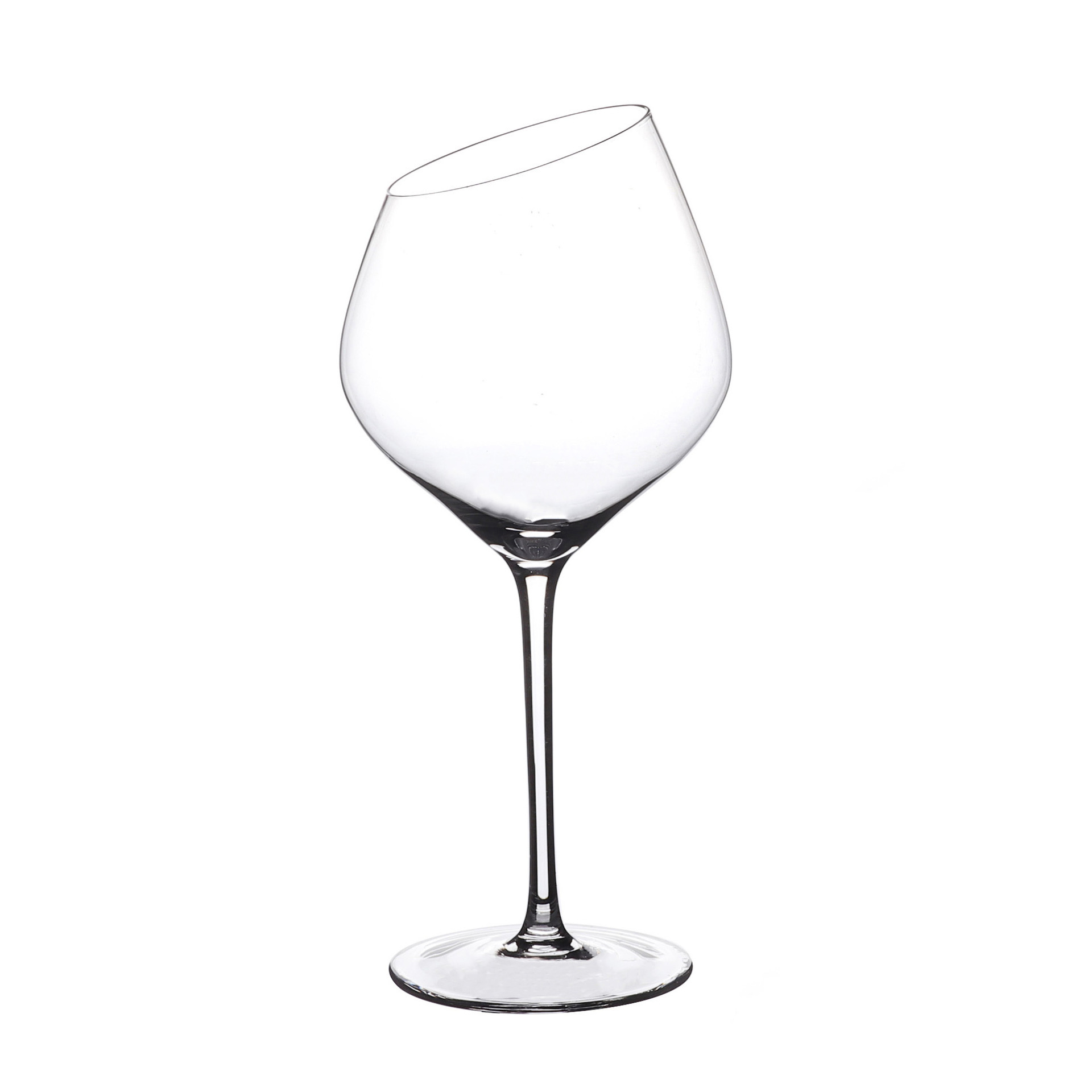 Creative large-bellied slanted lipstick wine glasses, champagne glasses, Bordeaux crystal wine glasses, home Burgundy highball glasses Item Picture