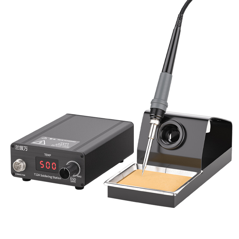 Lanba Wan T12 soldering station, high-power soldering iron, mobile phone repair, soldering tool, digital display adjustable soldering path Item Picture
