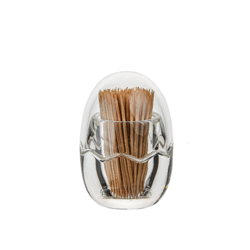 Thickened acrylic toothpick box, transparent toothpick bottle, round or square plastic toothpick cylinder, creative cotton pick box for restaurants Item Picture