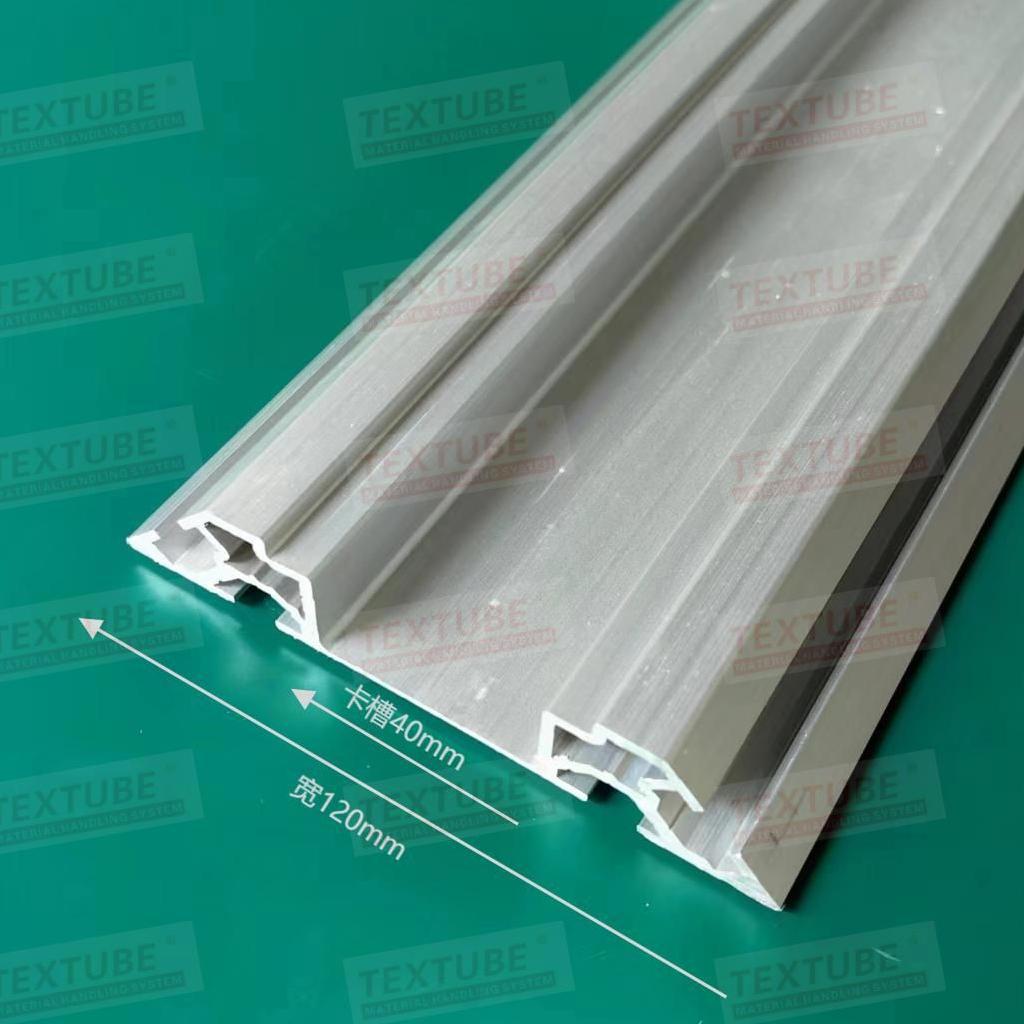 Aluminum alloy guide rail grooves, track strips, turtle car, ground rail installation design, arrangement of partition rails, guide rail accessories, handcart details Picture