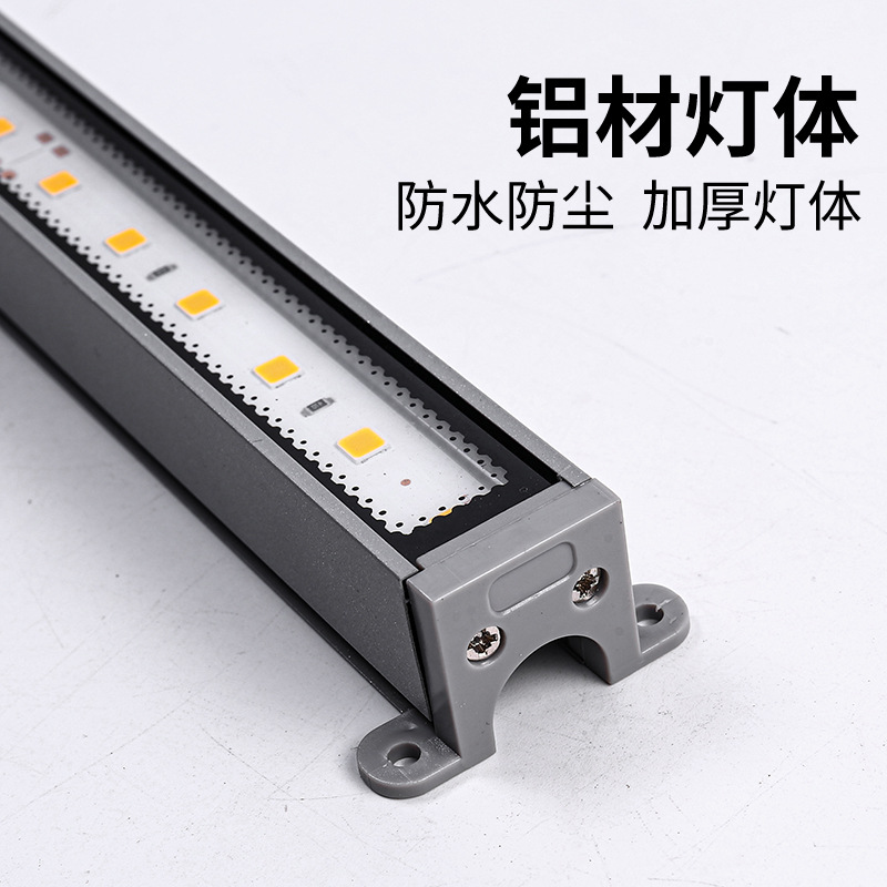 New led strip light outdoor waterproof color light, waterproof outdoor lighting sign project exterior wall contour strip light details Picture