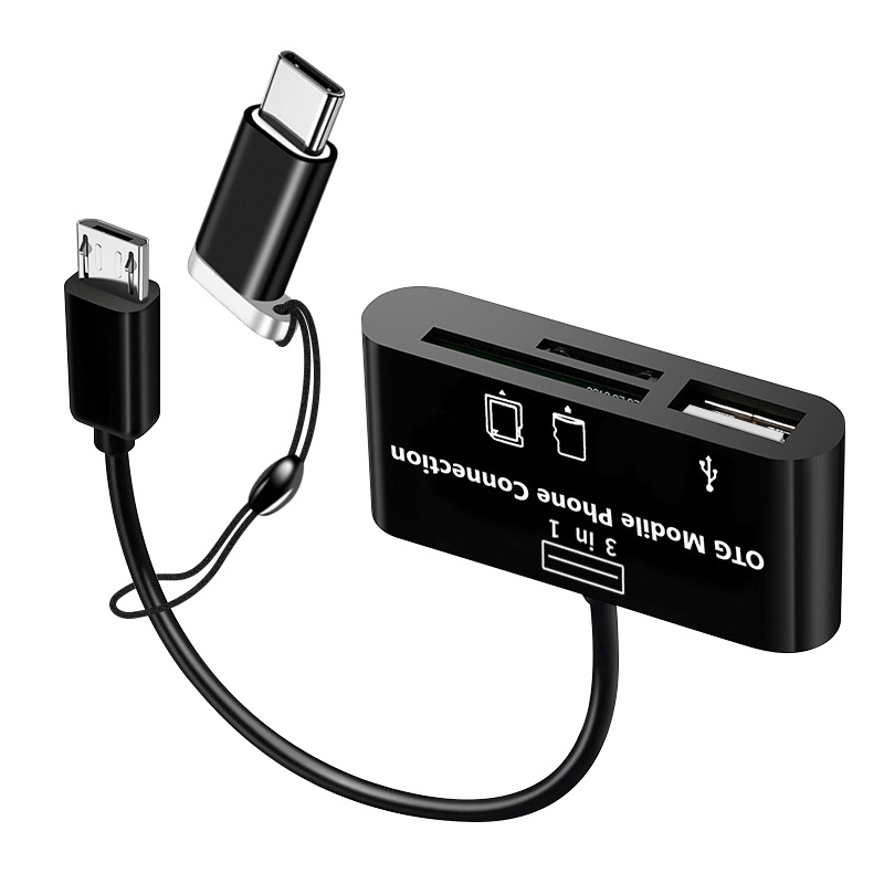 【 One-piece Consignment 】 Multi-functional card reader, tf camera, sd memory card, Android Type-C universal USB flash drive converter details Picture