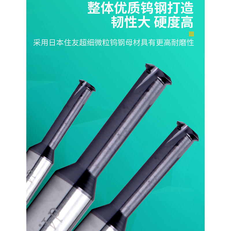60-degree tungsten steel single-tooth thread milling cutter CNC numerical control single-tooth high-hardness alloy milling cutter M1, M2, M3, M4, M5, M6, M8 details Picture