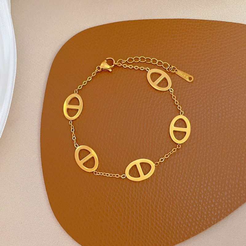 【 All-Titanium Steel 】 Minimalist CD Dongdaemun Personalized bracelet, retro birthday gift for female Internet celebrity and best friend details Picture