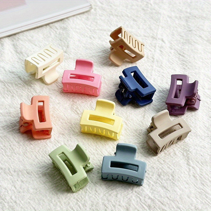 Dopamine braided hair clips, children's square forehead bangs hair clipper, side back of the head mini hair clipper full figure