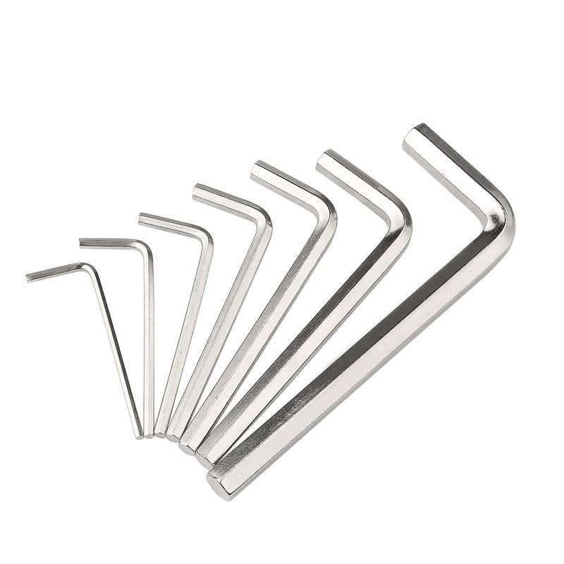 45# steel nickel-plated/black high-strength hexagon key flat-head wrench, high-strength Allen L-shaped wrench Application Scenario