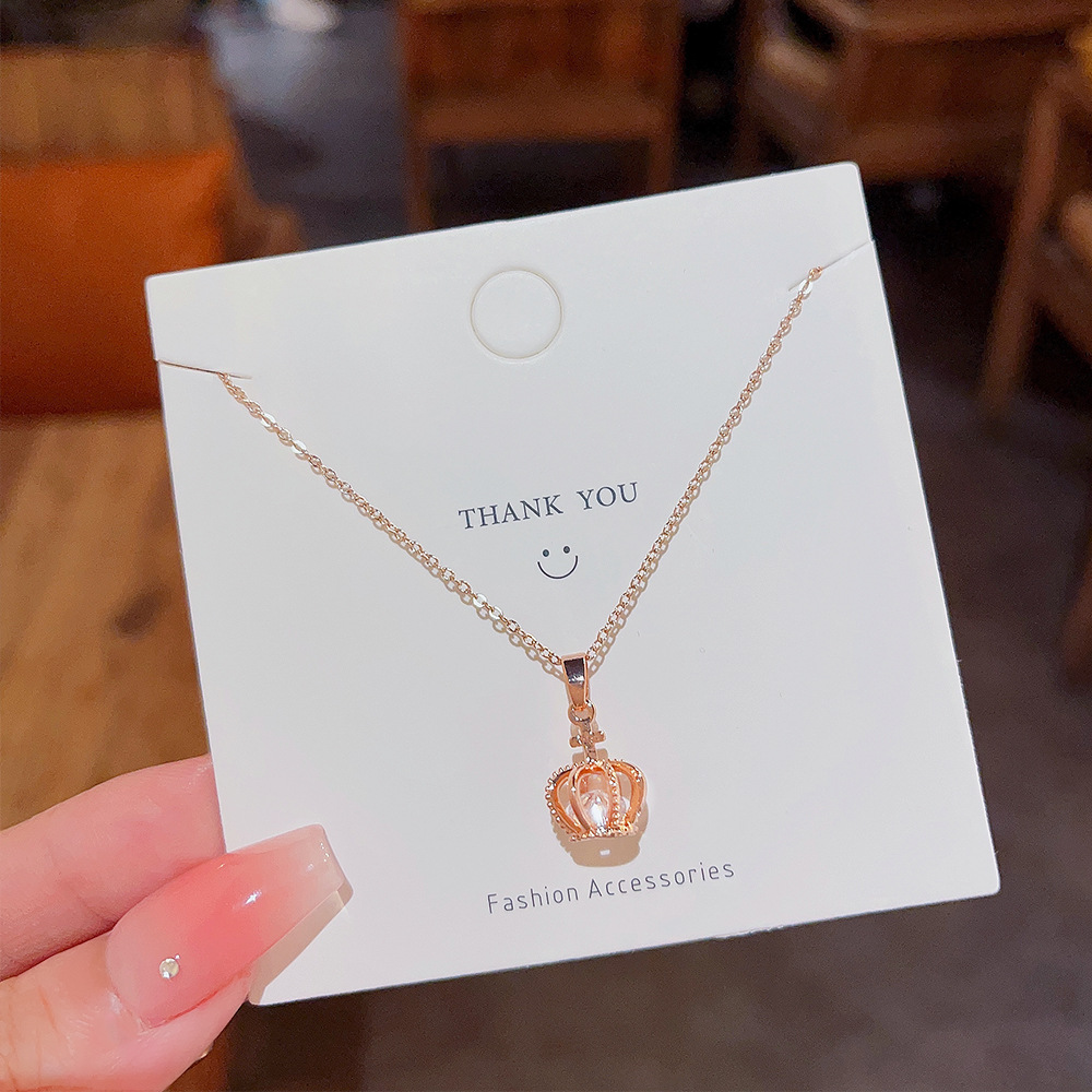 This is a light luxury necklace with a niche design sense in the style of Japanese and Korean Instagram. It features a fashionable and elegant zirconium-inlaid collarbone chain and is a popular online hit Specification drawing