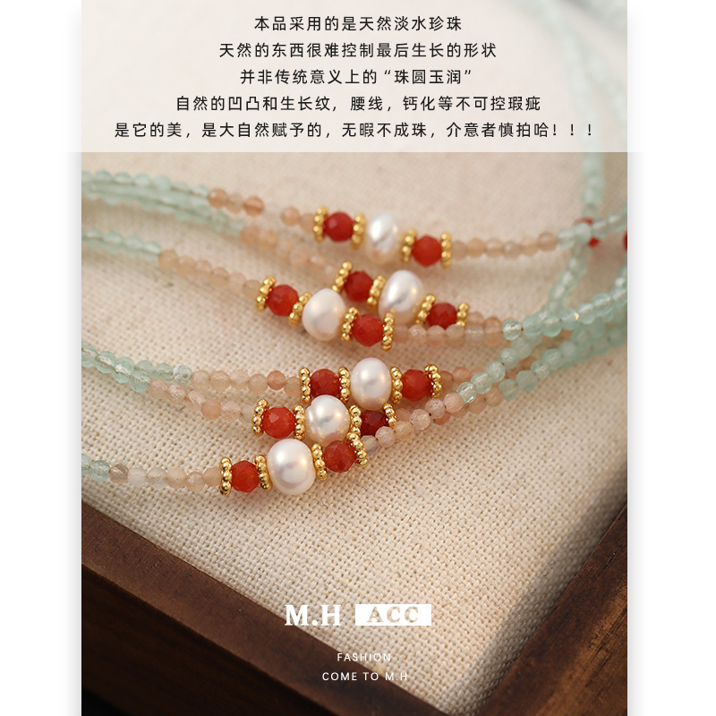 New Chinese-style cat shell beaded necklace accessories for women, light luxury, niche, simple, fashionable and high-end collarbone chain wholesale Application Scenario