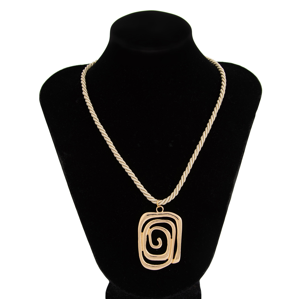 European and American cross-border jewelry, fashionable irregular smooth spring bracelet, sexy hot girl style spiral pendant necklace Item Picture