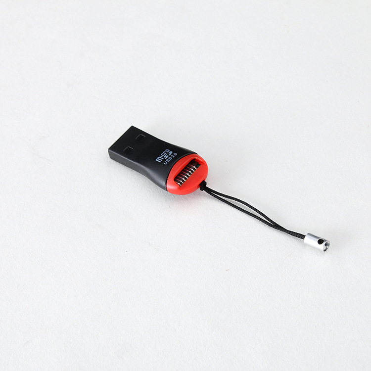 Factory direct sales of whistle card reader, lipstick mini MICRO SD high-speed version USB 2.0 TF card reader details Picture