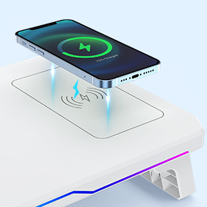 Wireless charging high-performance display stand expansion dock desktop computer stand RGB gaming style charging height-increasing stand Specification drawing