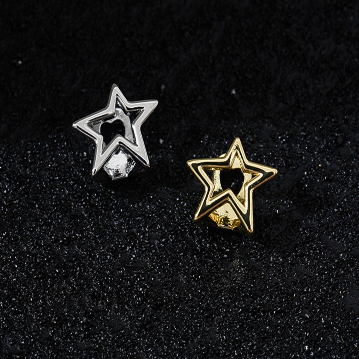 Cross-border best-selling niche design: Five-pointed star teeth, hip-hop braces, star teeth, hiphopgrill details Picture