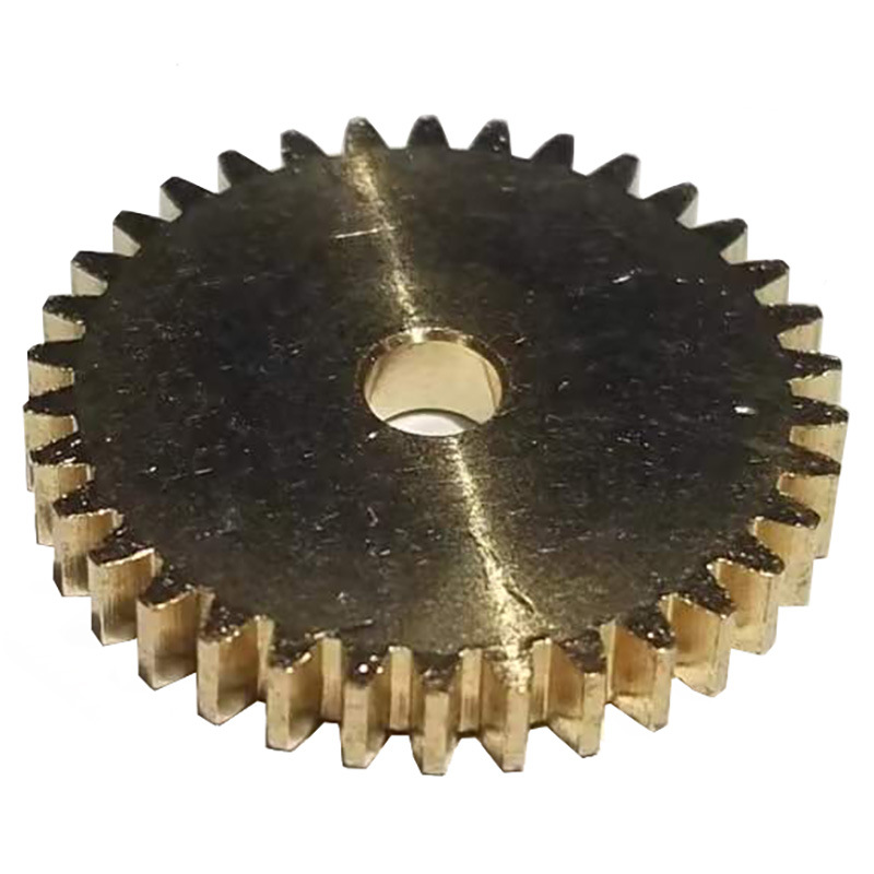 0.5 module copper gear 26/32/34 teeth 2mm hole metal spur gear for toy transmission reduction Item Picture