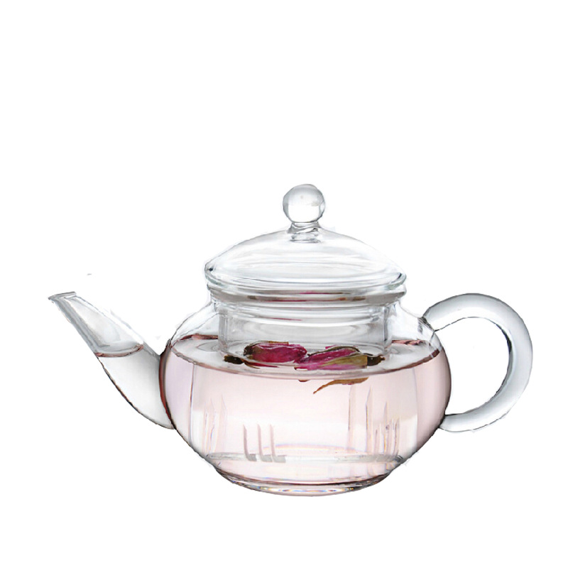 Wholesale glass teapots, household large-capacity filtered flower teapots, boiling teapots, brewing teapots, thickened high-temperature resistant tea sets Item Picture
