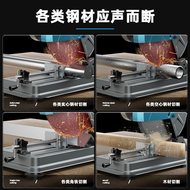 Opple multi-angle 355 belt steel machine, high-power profile cutting machine, 14-inch wood steel Angle base, German plant details Picture