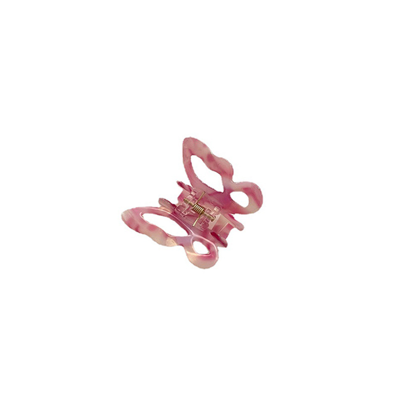 Textured acetic acid butterfly clip, semi-tied hair clip, back of the head clip, headwear, hair clip, gentle and elegant, shark clip for women Item Picture