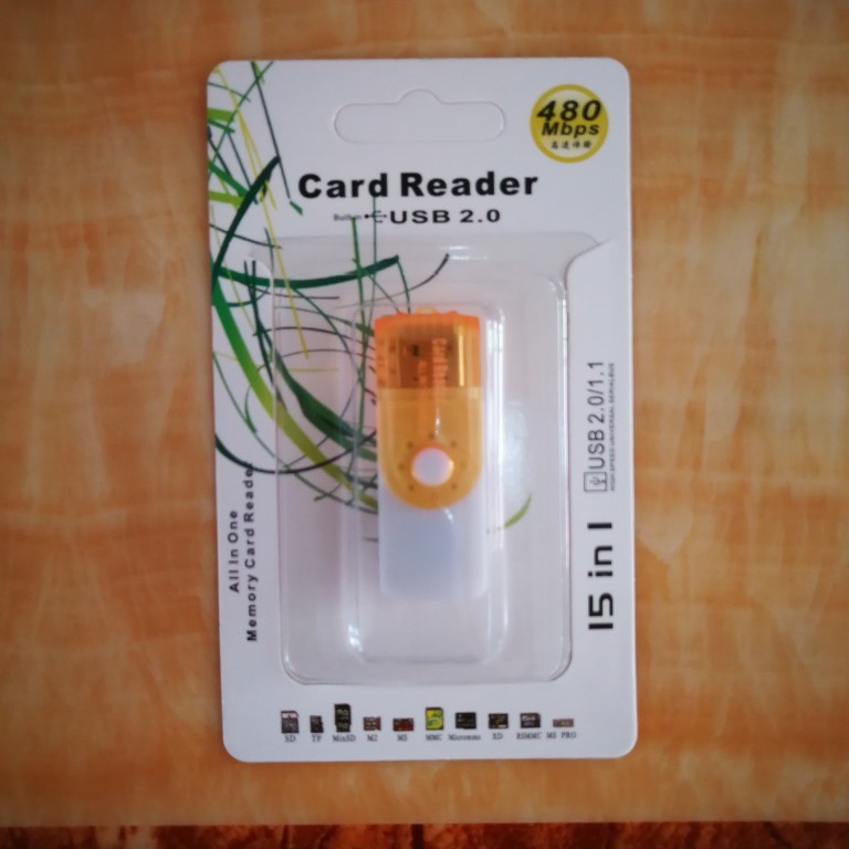 Large rotation multi-functional four-in-one card reader high-speed SD/MS/TF/M2 card reader factory direct sales Item Picture
