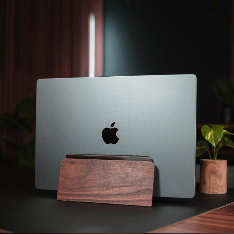 GROVEMADE vertical laptop storage stand, tablet stand, vertical desktop convenient heat dissipation base details Picture