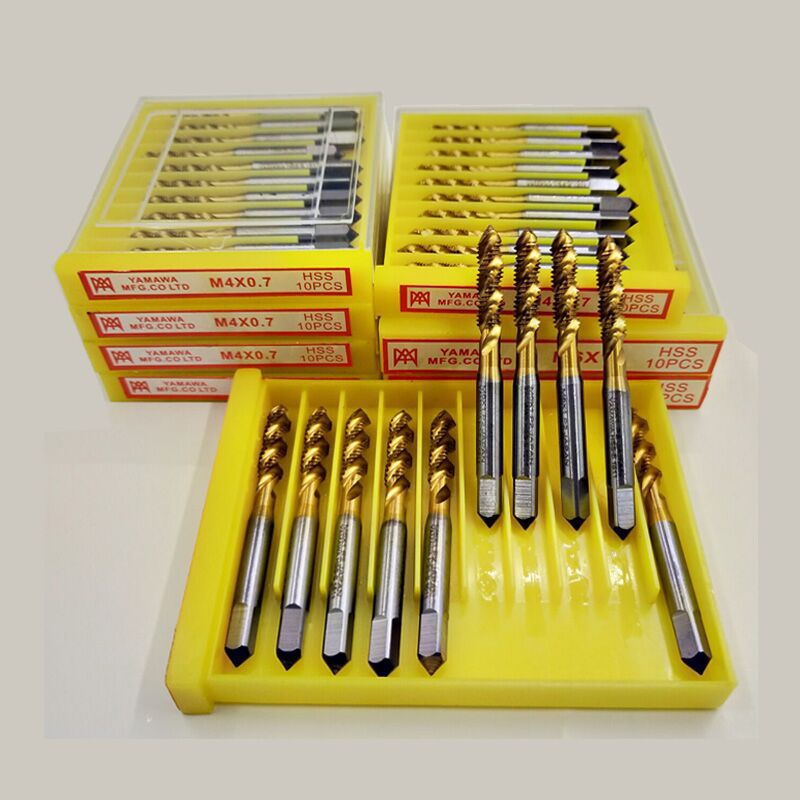 Titanium-coated spiral tap coating machine for tapping spiral blind hole taps, chip removal M2, M3, M4, M5, M6 full figure