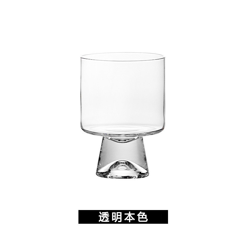 High-legged ice cream cup, cold drink coffee cup, dessert yogurt pudding juice glass cup, exquisite Fuji Mountain cup Item Picture