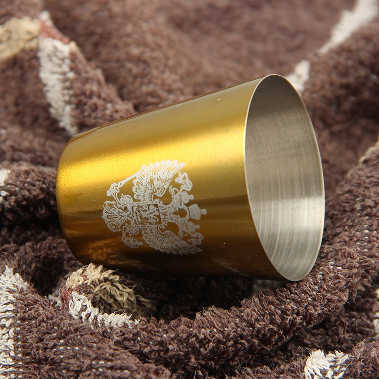 Wholesale of various specifications of folding cups, portable small wine glasses, mini stainless steel wine glasses, source manufacturer details Picture
