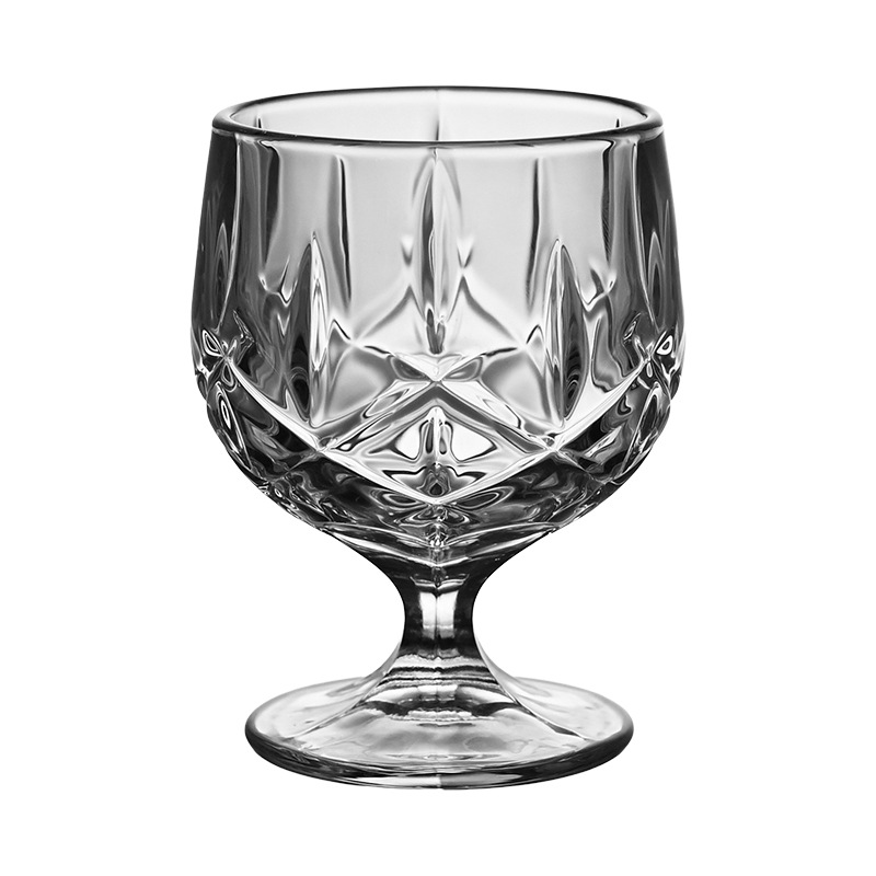 Crystal glass brandy glass, thickened foreign wine glass, home short-legged creative wine ware, European high-legged whisky wine glass Item Picture