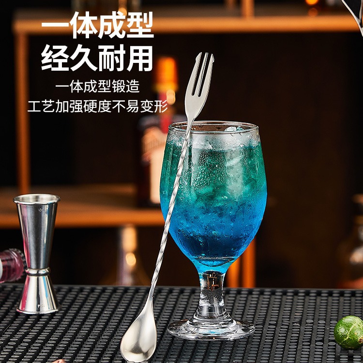 Cocktail mixing bar, stainless steel long bar spoon 304, long handle stirring bar, coffee and milk tea stirring spoon, bar spoon Application Scenario