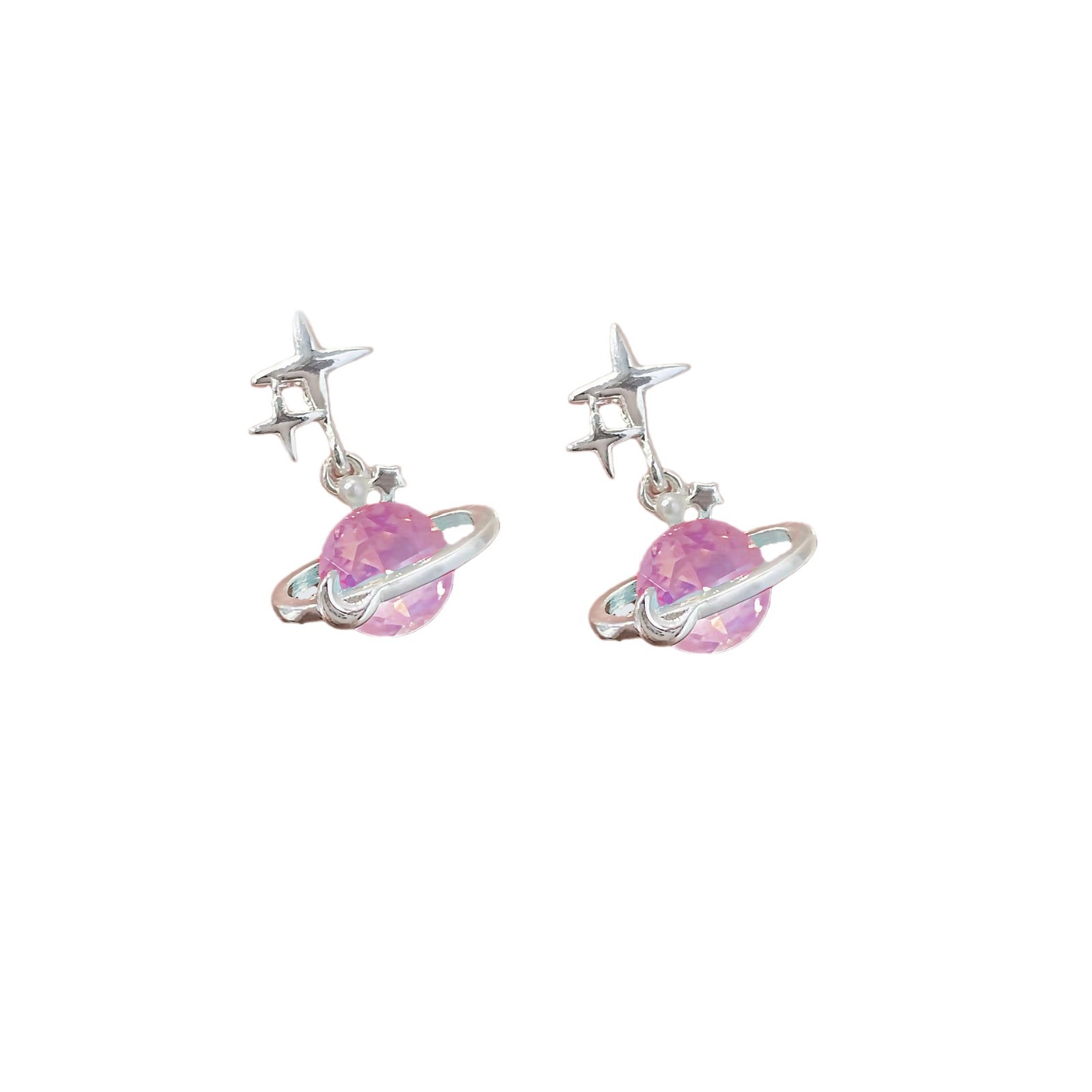 "Planet Fall ~yyds Dream Planet Earrings 2025 New Bestseller Niche Design Stud Women's Earrings Trend. Item Picture