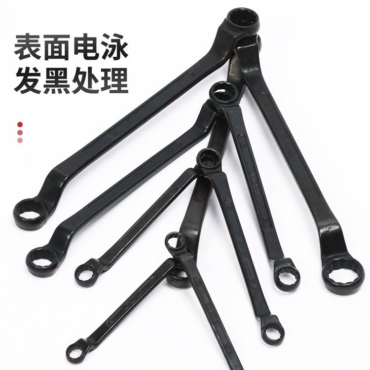 Genuine Qinghai Lake box wrench, thickened eyeglass wrench, Qinghai Lake tool blackened double-head socket box wrench Application Scenario