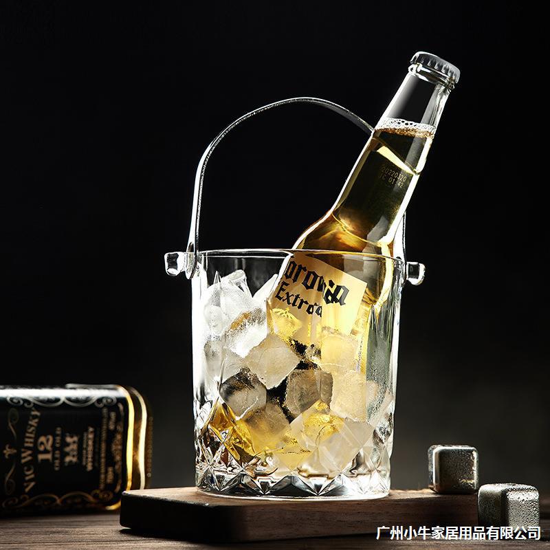 Ice buckets: Buckets for ice cubes, bars, KTVS, commercial glass storage buckets, household beer storage buckets, wholesale details Picture