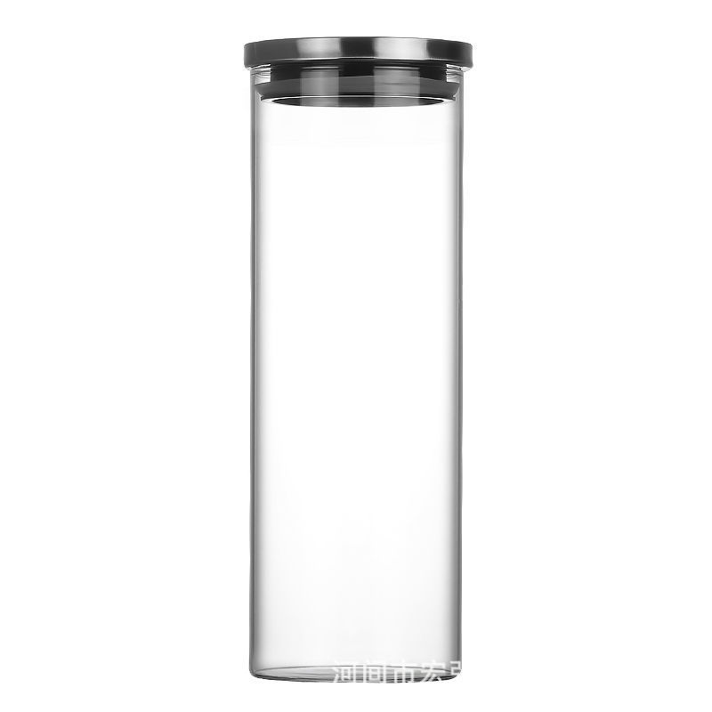 Glass sealed jars, storage jars, large-capacity kitchen storage jars, heat-resistant tea jars, special zero-sugar nut bottles Item Picture