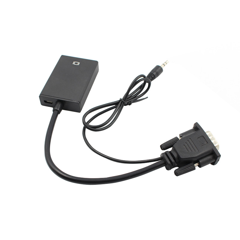 Manufacturer's advantages: vga to hdmi high-definition 1080P adapter with audio power supply, vga to hdmi details Picture