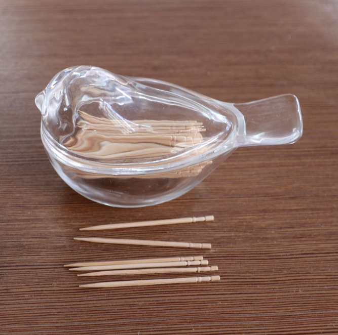 Crystal glass bird toothpick box, creative jar wax glass candlestick, Xipu sugar VAT, storage jewelry box, wholesale of ornaments details Picture