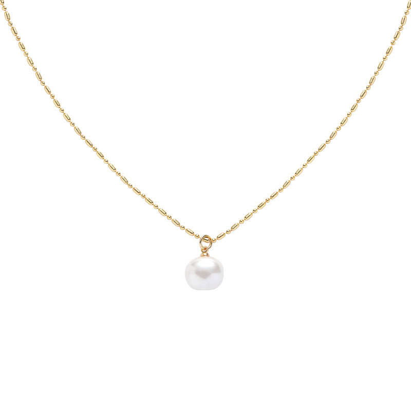 French-style simple pearl necklaces with a sense of high-end women, light luxury, ins style, niche collarbone chains, fashionable and retro necklaces wholesale Item Picture