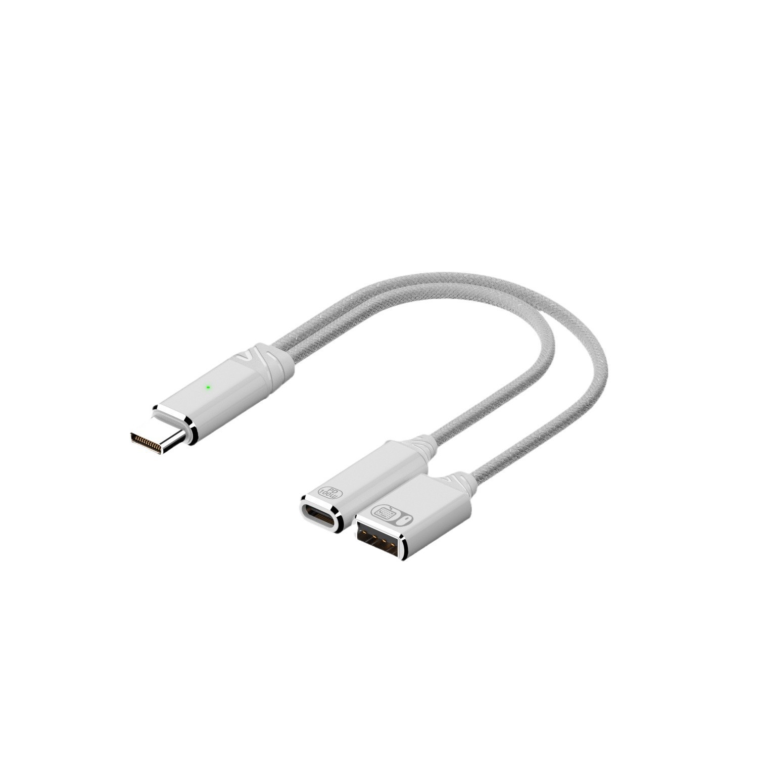 Suitable for USB audio headphones, OTG adapter, with PD power supply, supports USB flash drive card reader, and allows mouse charging and use simultaneously Item Picture