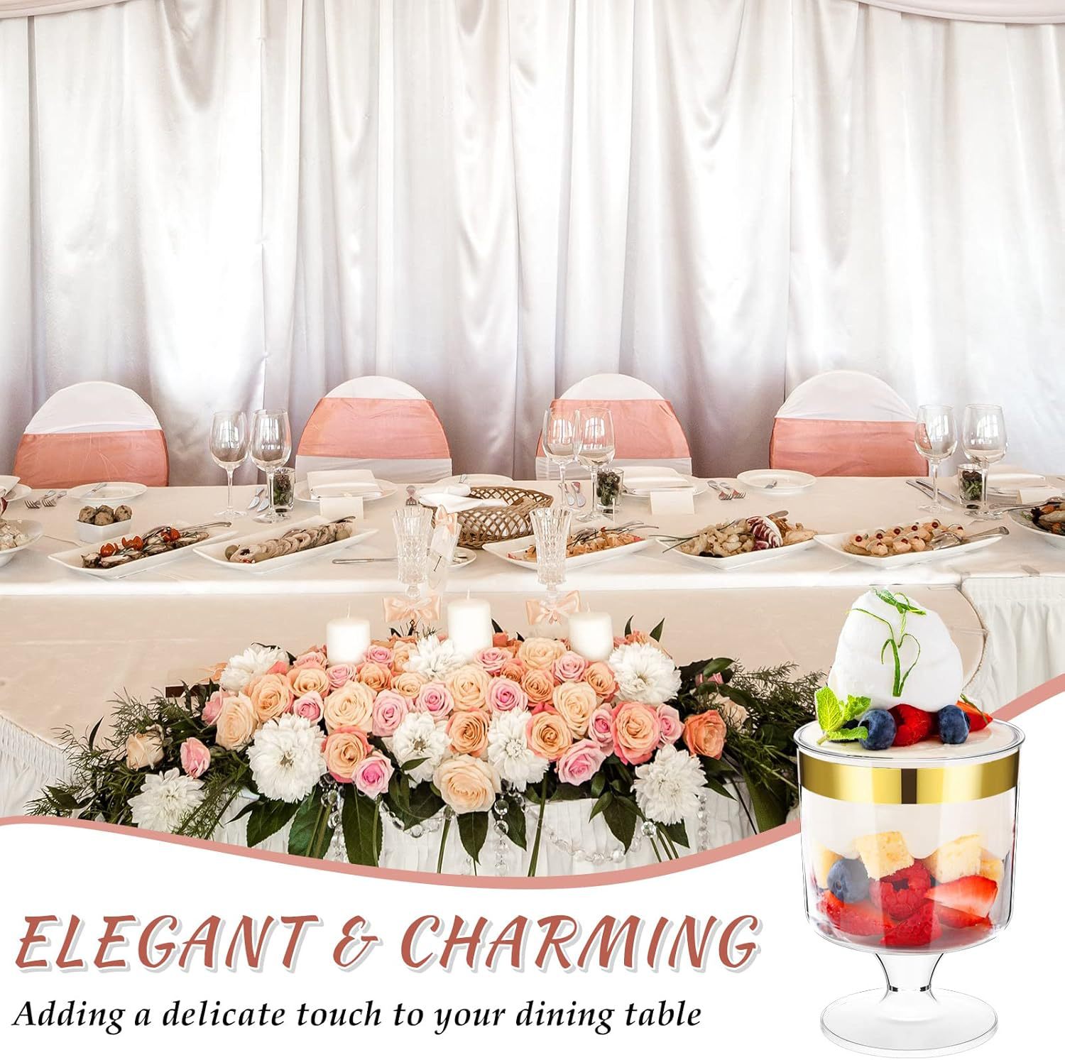 Wholesale 150ML disposable plastic mousse cup transparent jelly dessert for wedding party Phnom Penh dessert cups Application Scenario