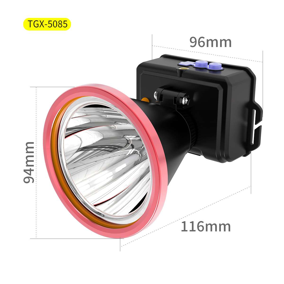 Tegxin Outdoor Camping Mountain Lithium Battery Rechargeable multi-functional Headlamp TGX-5085