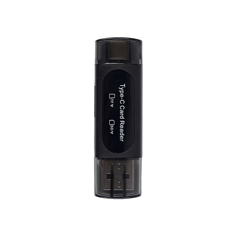 TF+SD 2-in-1 OTG card reader Type-c multi-functional car camera card reader, compatible with mobile phones and computers Item Picture