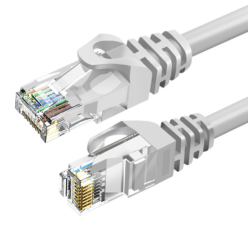 Super Category 6 Gigabit finished network cable, cat6 network cable, 1-meter computer network cable, patch cord, router connection cable Item Picture