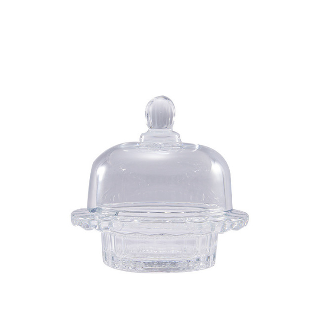 Glass dessert bowl, transparent tasting cup, covered fruit and bird's nest bowl, creative sugar water bowl, silver ear porridge bowl, exquisite soup cup Item Picture