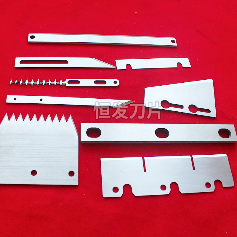 Irregular-shaped blades, arc-shaped knives, long strip cutting knives, stainless steel food knives, teeth, knife strips, multiple specifications details Picture