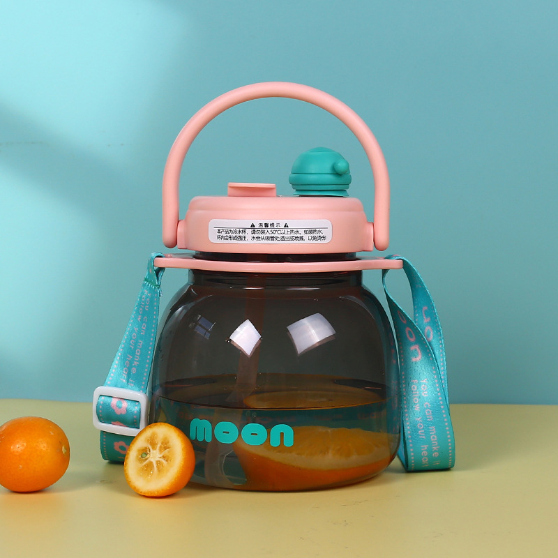 Water cup for girls, high appearance level, large-capacity water bottle, summer fashion, ton bucket, popular water bottle, plastic straw cup consignment Application Scenario