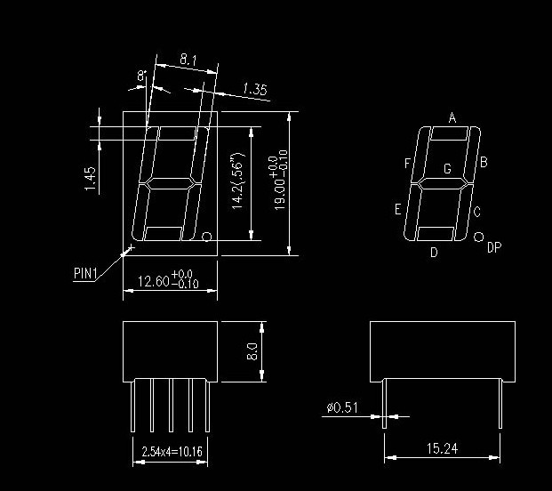0.56-inch single-digit digital tube 5611AS/BS digital display with common cathode and cathode high-brightness red light Application Scenario