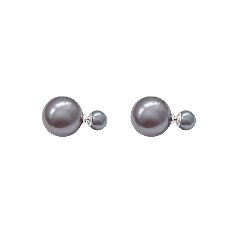 Double-sided pearl stud earrings for women 2024 New bestsellers, simple, niche, high-end design, unique and versatile, elegant earrings Item Picture