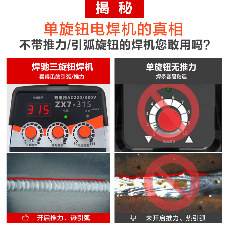Welding Chi 315 electric welding machine, dual-voltage household 220V / 380V industrial grade IGBT intelligent all-copper DC electric welding machine Application Scenario