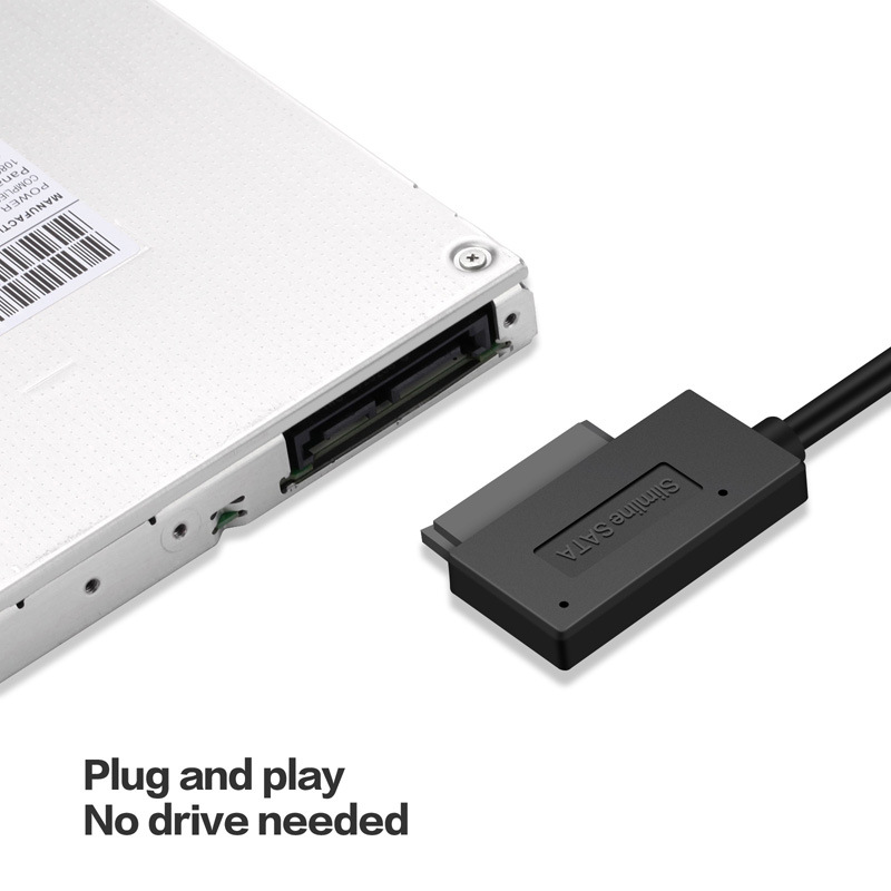 USB3.0 to SATA7+ 6-pin Easy Drive cable notebook optical drive to USB cable SATA optical drive to USB Specification drawing