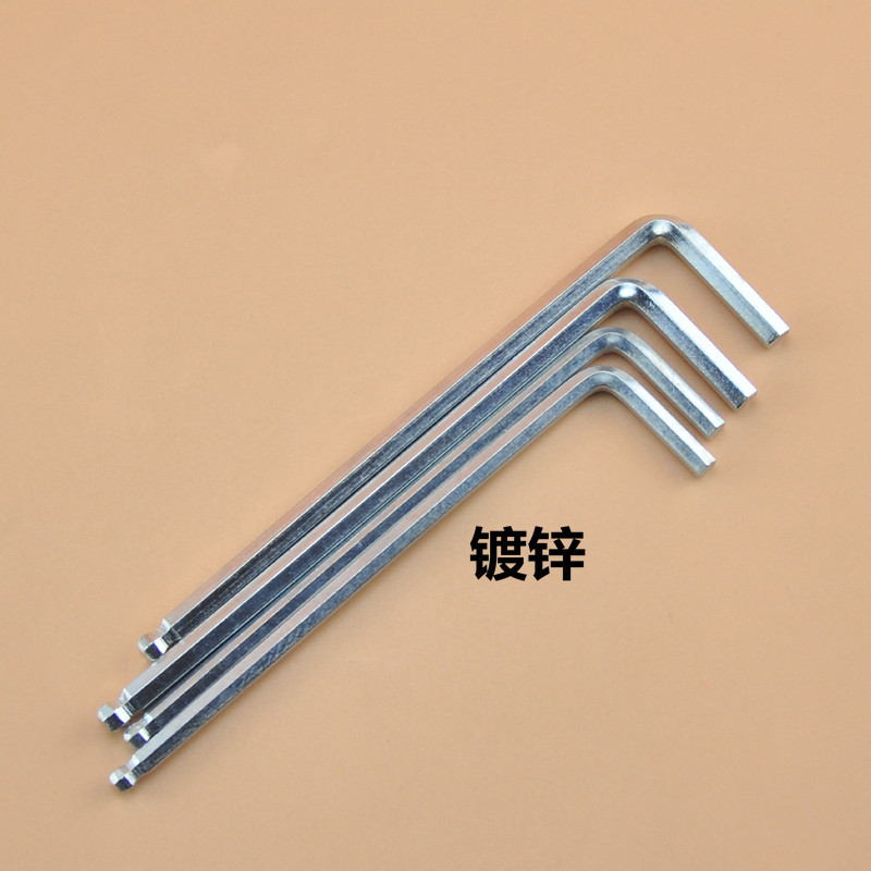 Extended ball socket wrench, nickel-plated ball socket wrench, extra-long ball socket wrench Specification drawing